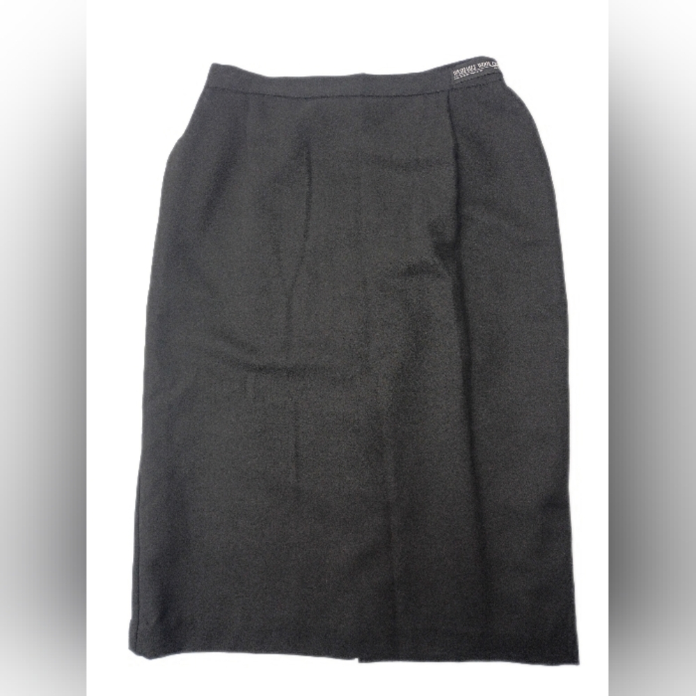 Napa Studio Vintage Black Washable Wool Skirt 16